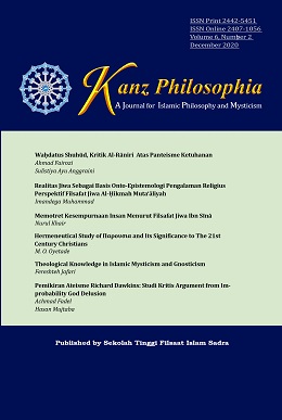 					View Vol. 6 No. 2 (2020): Kanz Philosophia
				